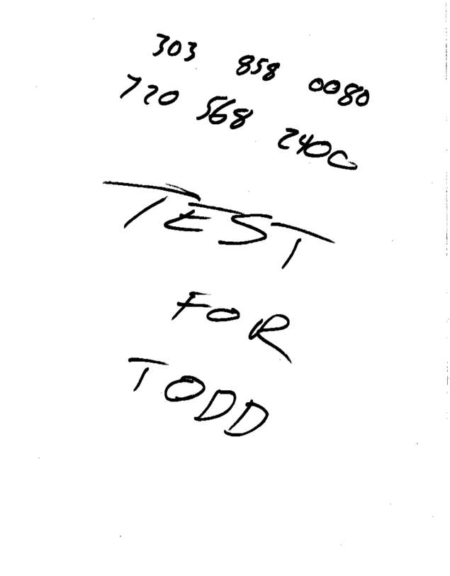 Fax page
