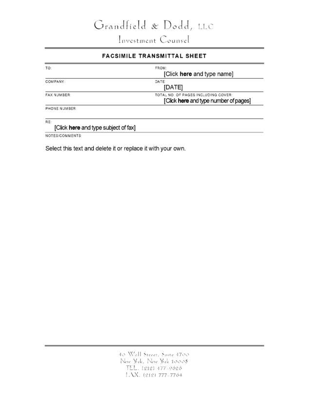 Fax page