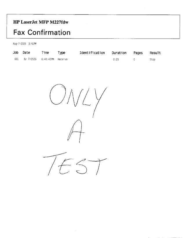fax page