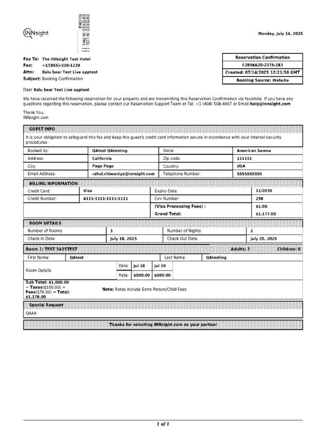 fax page