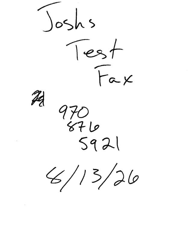 fax page
