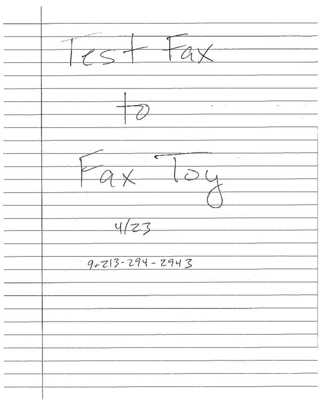 fax page