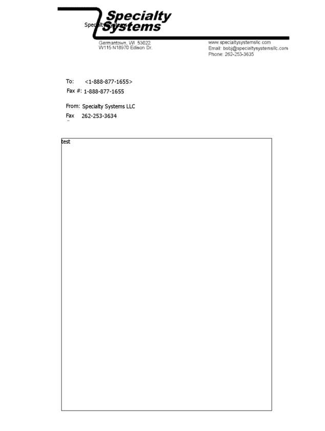 Fax page