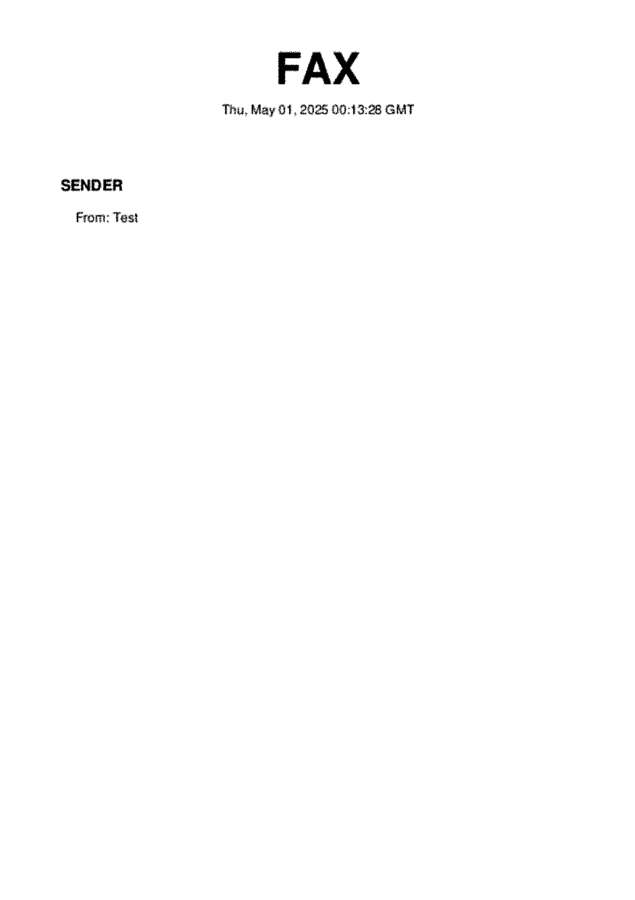 fax page