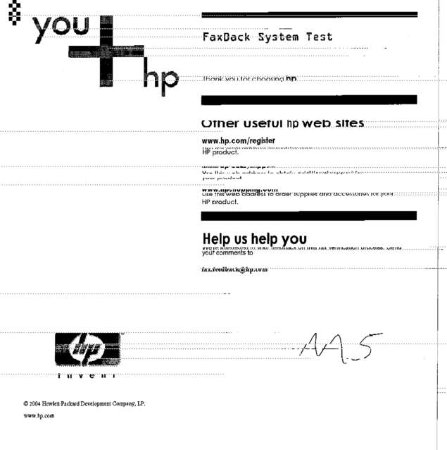 Fax page