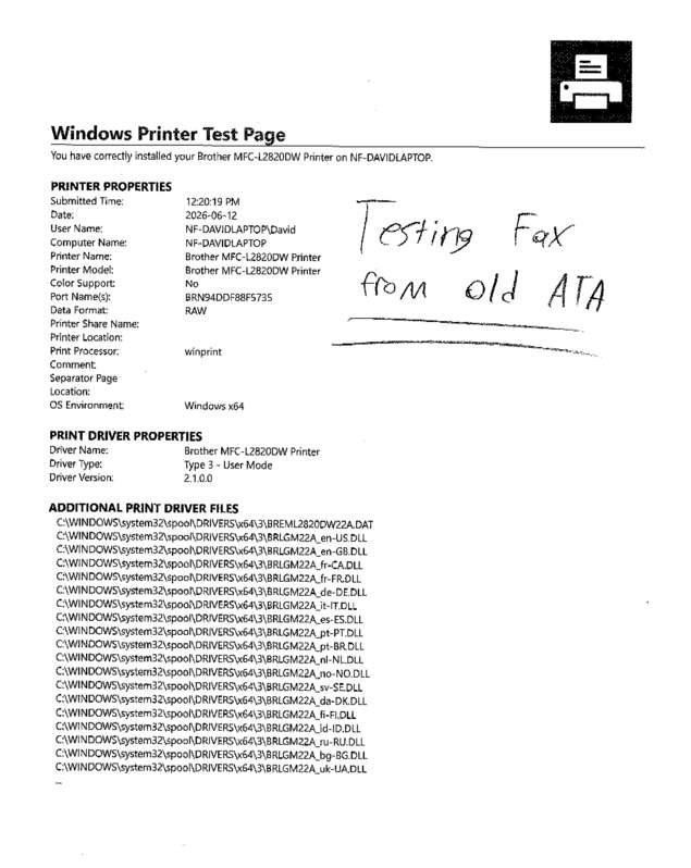 fax page