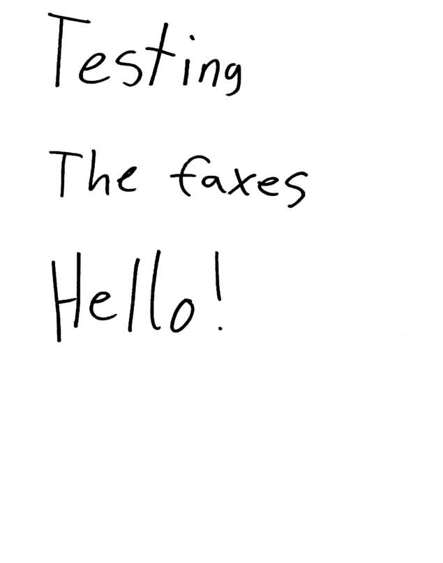 fax page