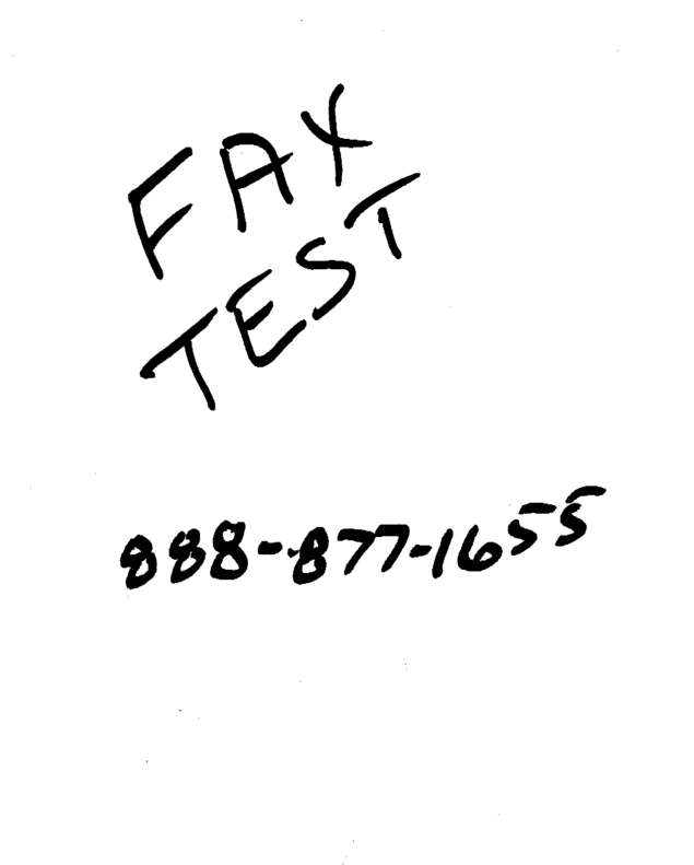 Fax page