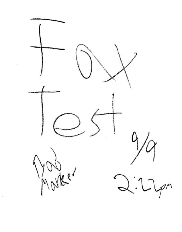 Fax page