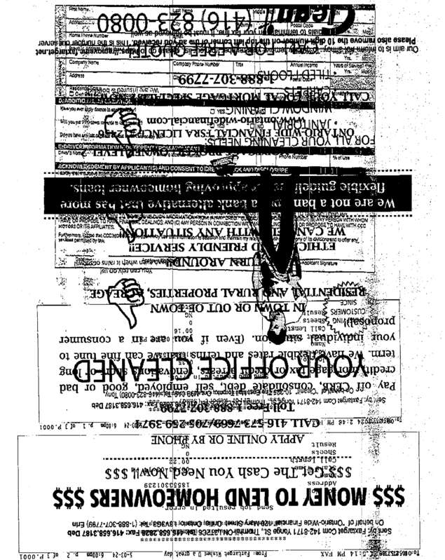 Fax page