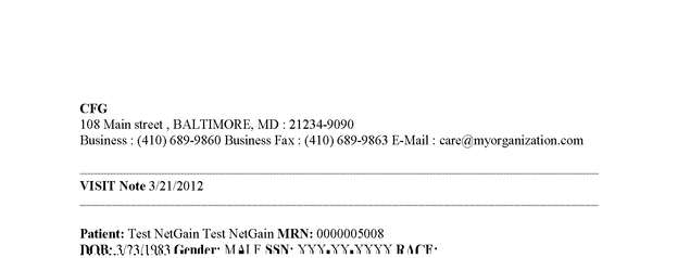 Fax page