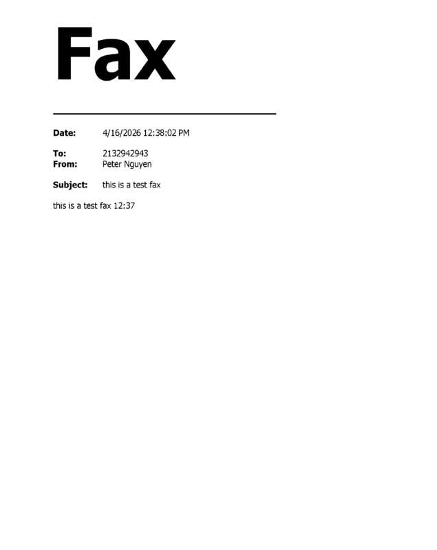 fax page