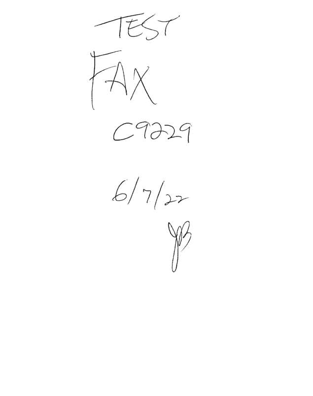 Fax page