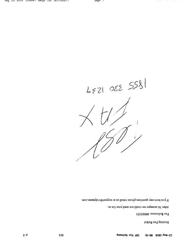 Fax page
