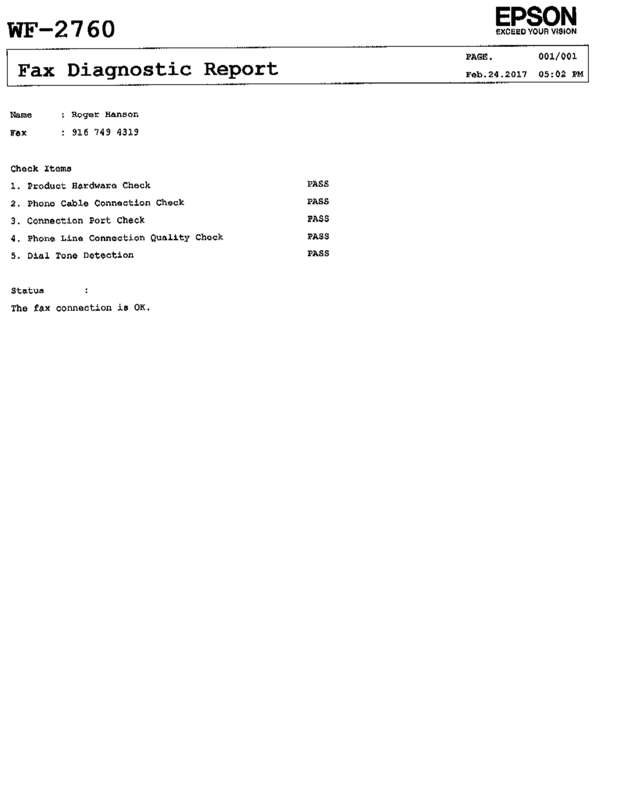 Fax page