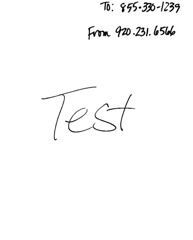 Fax page