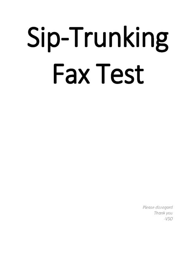 Fax page