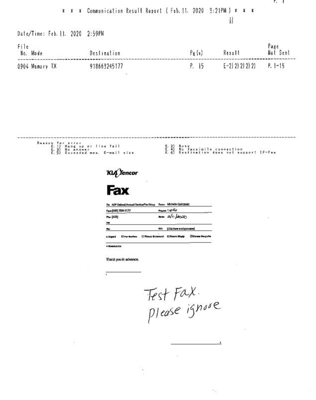 fax page