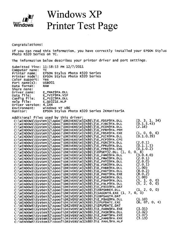 Fax page
