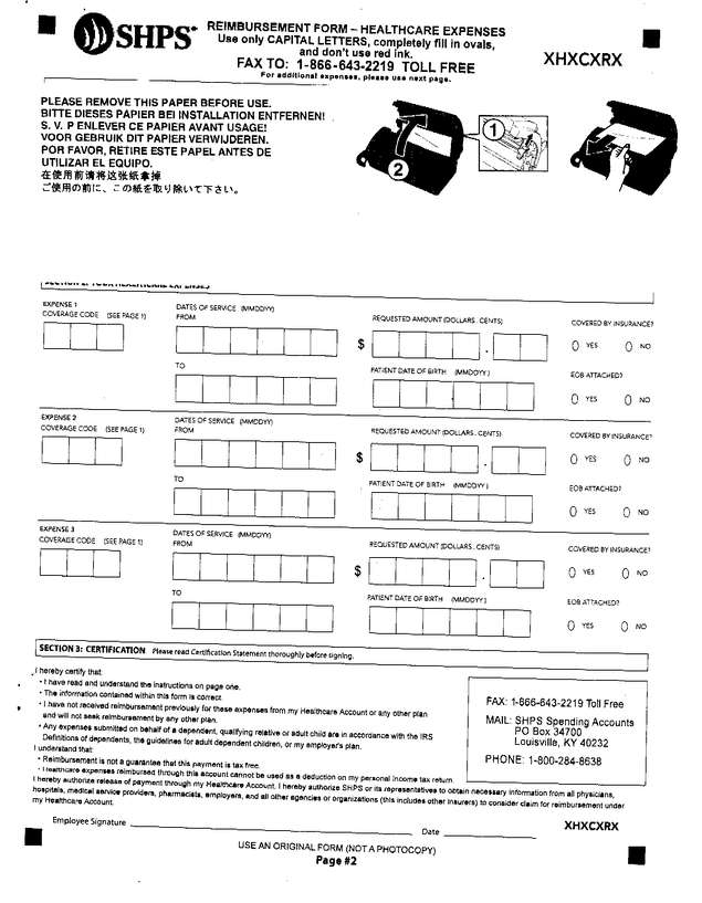 Fax page