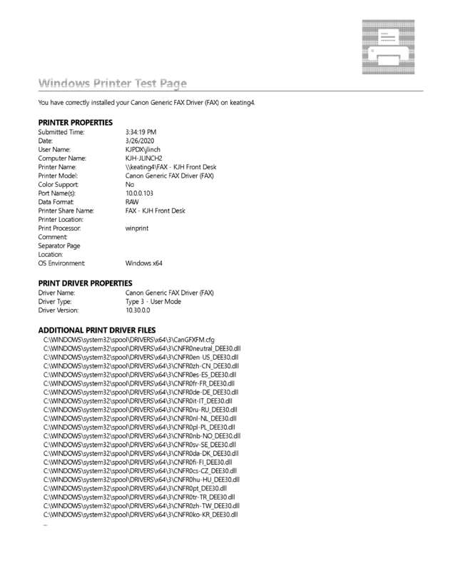 fax page