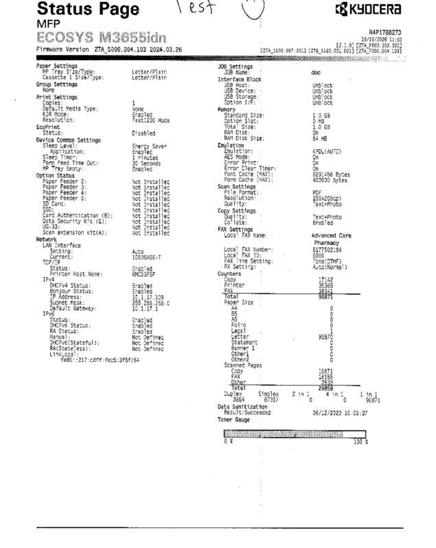 fax page