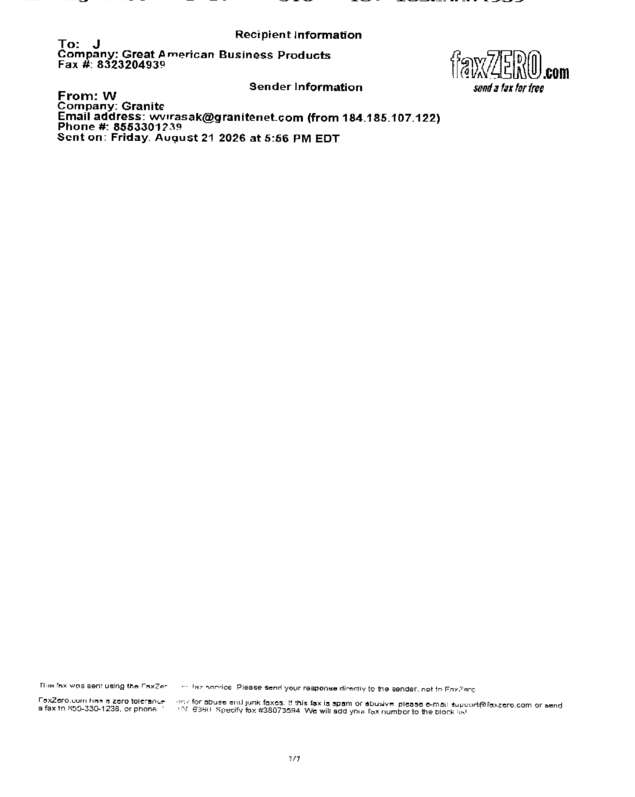 fax page