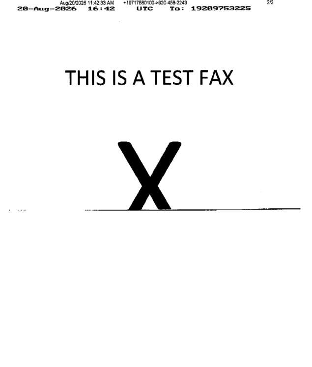 fax page