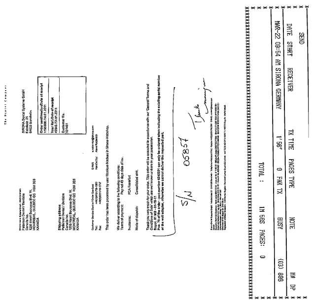 Fax page