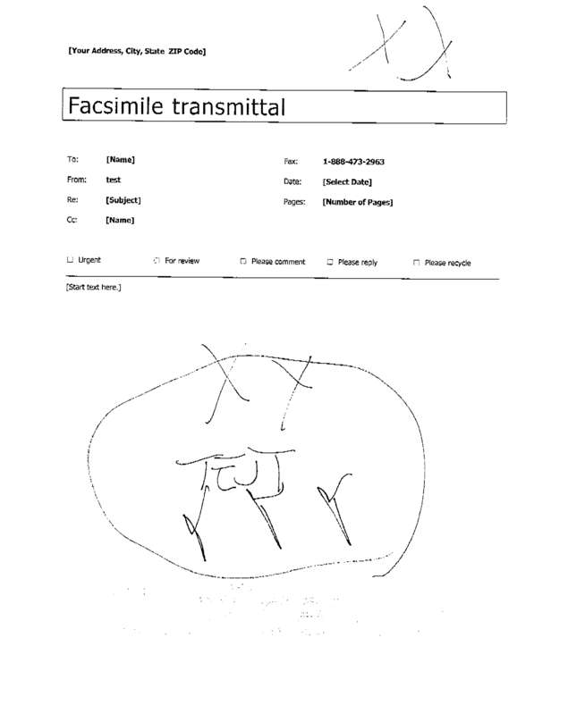 Fax page