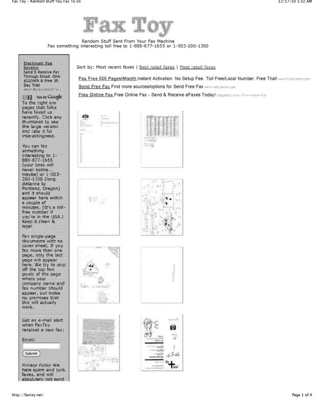 Fax page