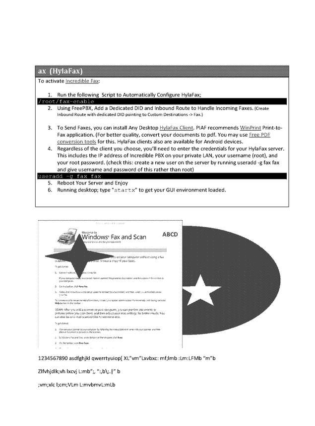 Fax page