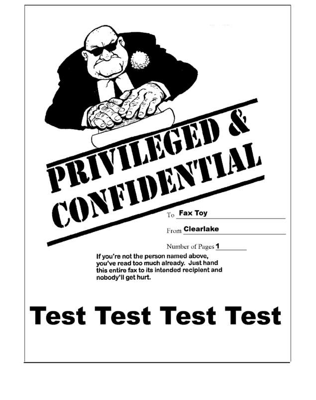 Fax page