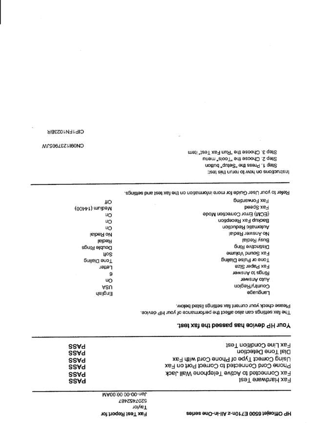 Fax page