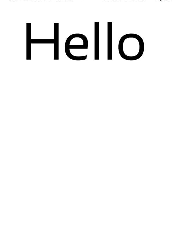 Fax page