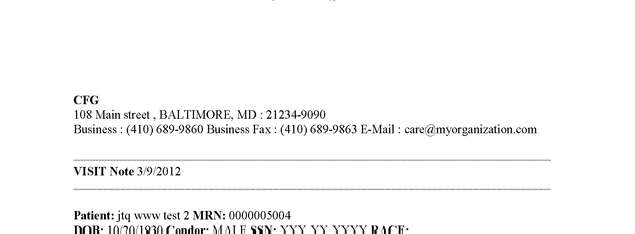 Fax page