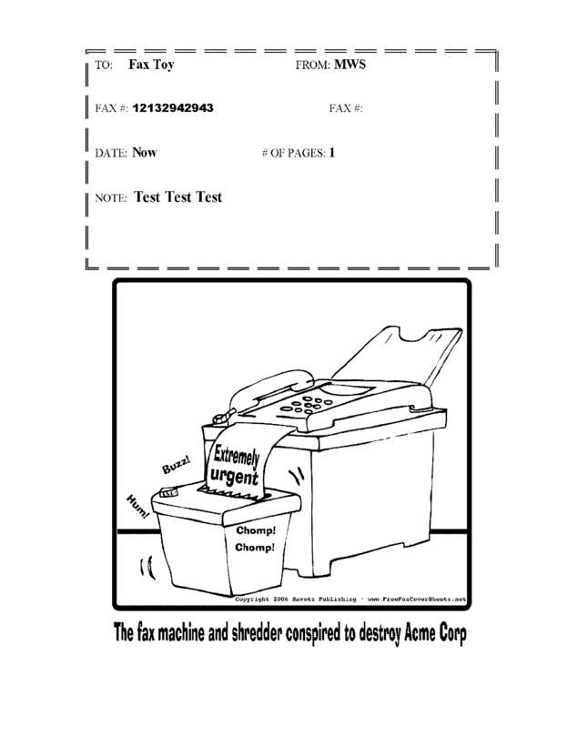 fax page