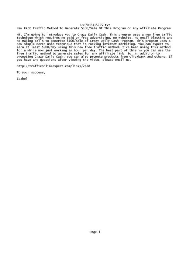Fax page