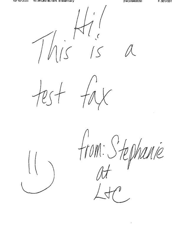 fax page