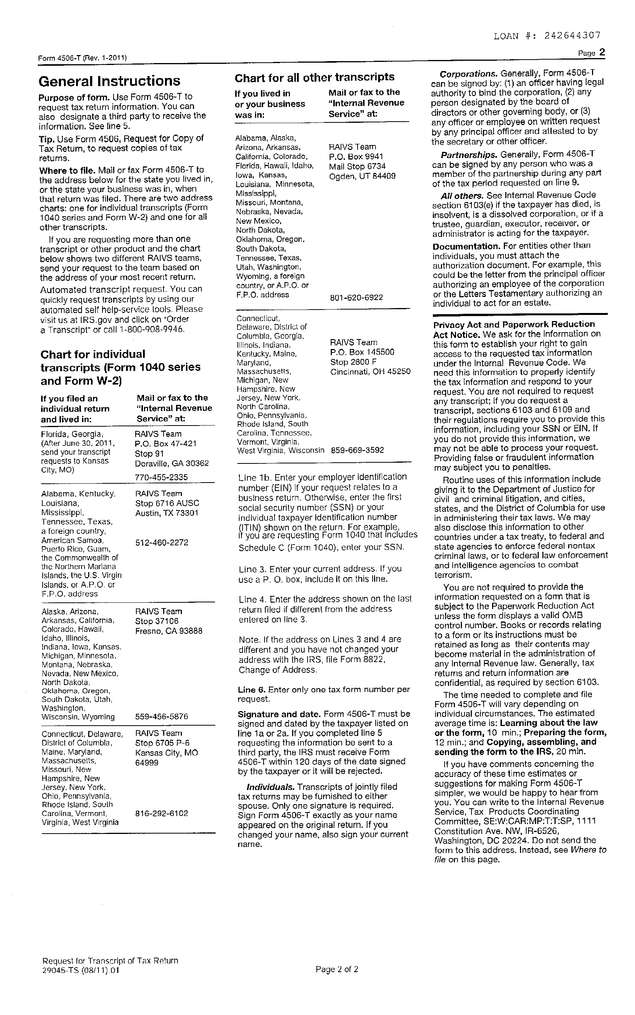 Fax page