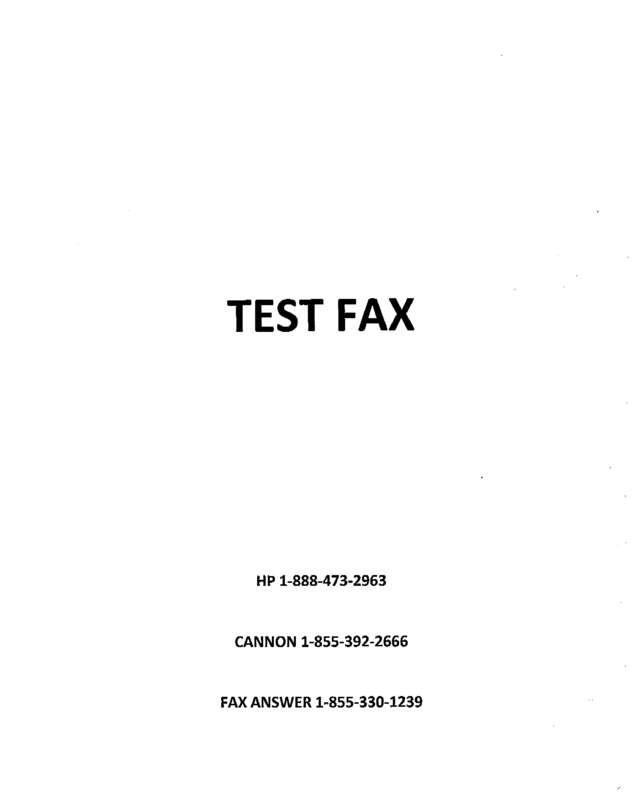 Fax page