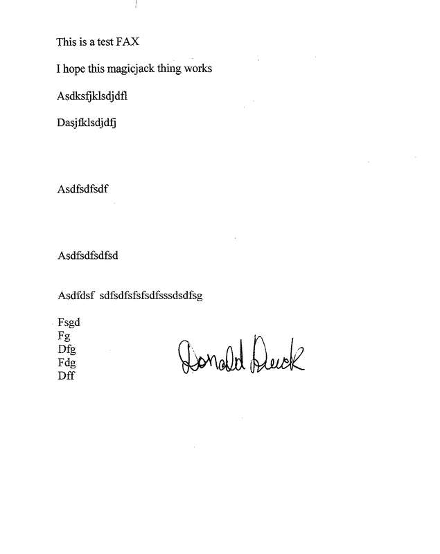 Fax page