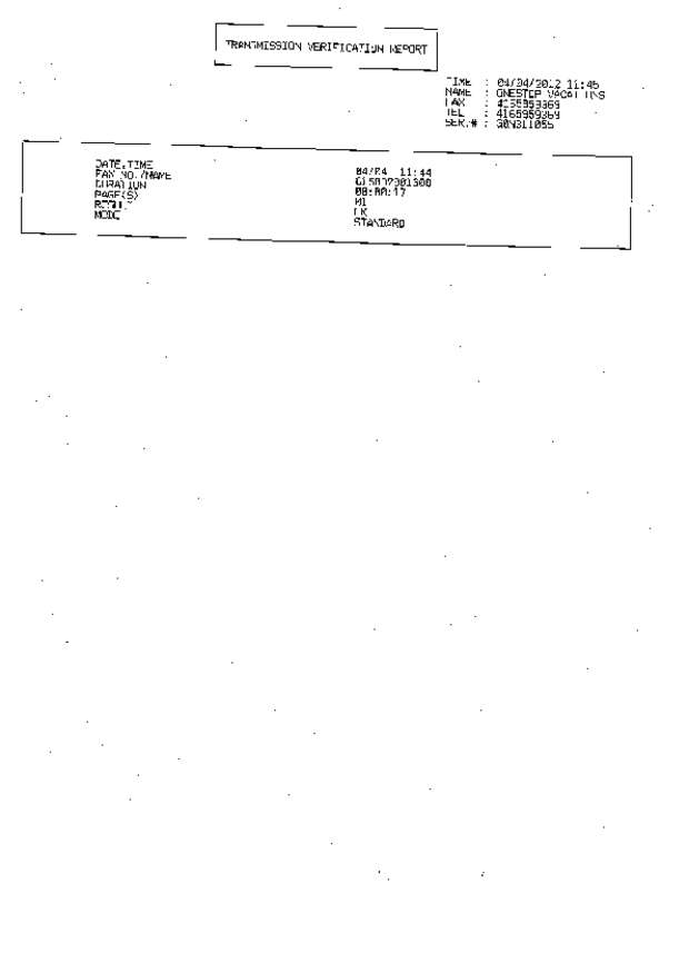 Fax page