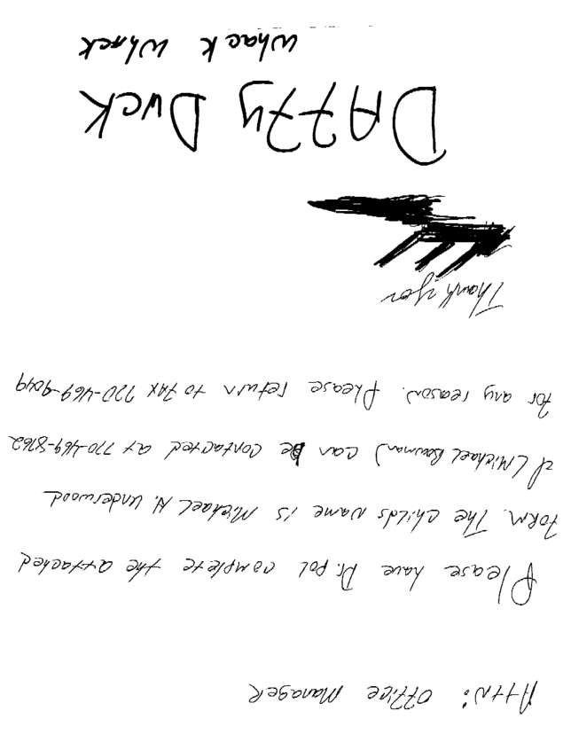 Fax page
