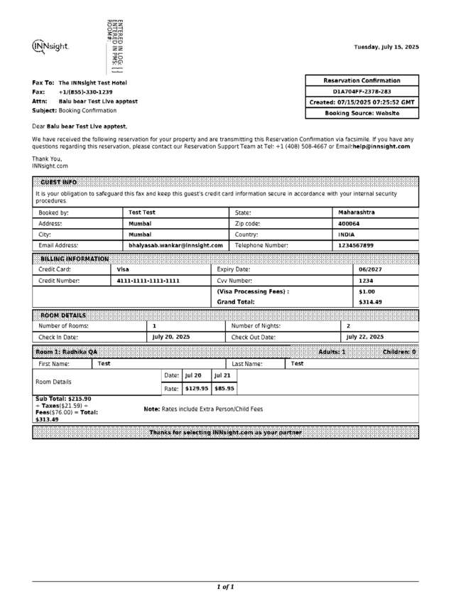 fax page