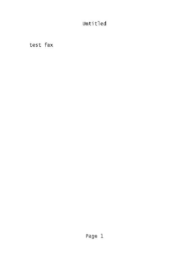 Fax page