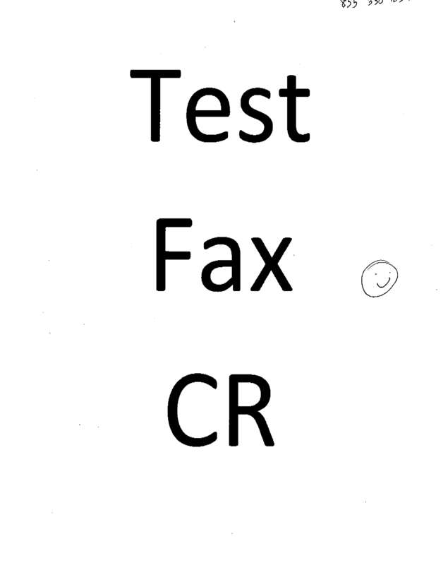 Fax page