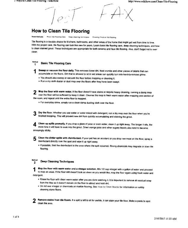 Fax page
