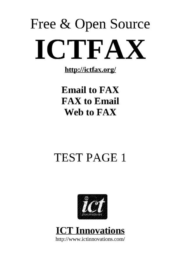 Fax page