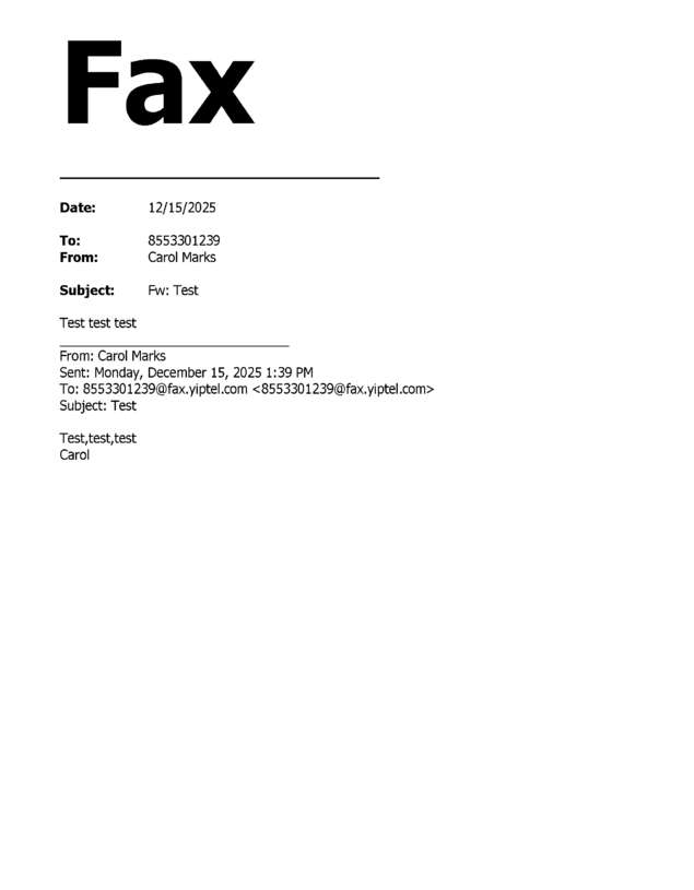 fax page